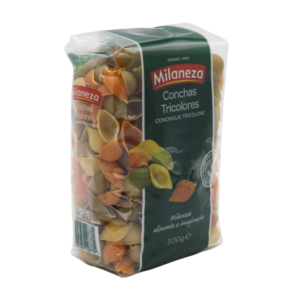 Milaneza - Pasta - Conchas Tricolor - 10x500gr