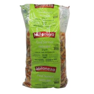 Milaneza -Pasta Espirais Tricolor 2X5Kg. FOOD SERVICE