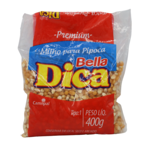 Bella Dica - Whole Corn Kernel - MILHO PIPOCA - 12X400gr.