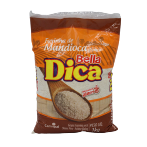 Bella Dica - Yuca Flour - FARINHA MANDIOCA  BRANCA 10X1 Kg