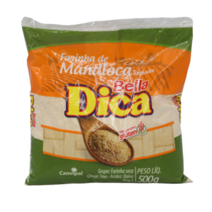 Bella Dica - Toasted Yuca Flour - FARINHA MANDIOCA  TORRADA 10X500 Gr